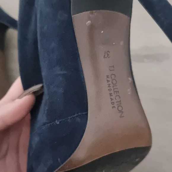 Navy suede high heels 👠 - Picture 6 of 6